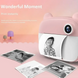 Цифровая детская фотокамера мгновенной печати с термопринтером Розовая