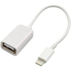 Кабель OTG USB Lightning переходник для iPhone, iPad, iPod