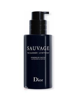 Чоловічий очищувальний гель для обличчя та бороди Dior Sauvage The Cleanser з деревним вугіллям та екстрактом кактуса, 125 мл