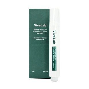 Укрепляющая сыворотка-активатор для кожи головы и бровей ViveLab Revive Therapy Hair Scalp & Brow Ampoule для густоты волос, 15 мл