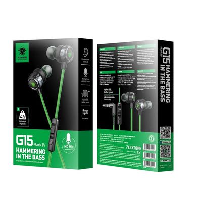 Провідні ігрові навушники з мікрофоном для ПК та телефону Plextone G15