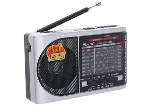 Радіоприймач акумуляторний з ліхтарем радіо GOLON RX 6688