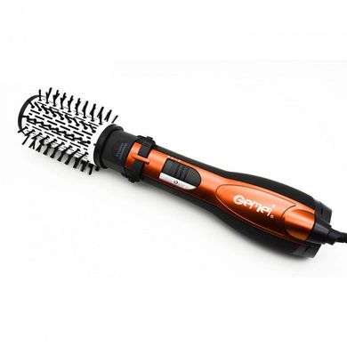 Фен-щетка стайлер для укладки волос с вращающейся насадкой Gemei GM-4828