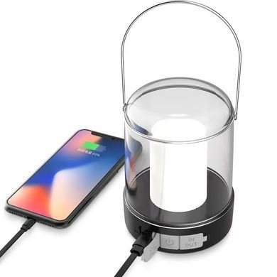 Кемпінговий ліхтар Лампа з ефектом полум'я та функцією Power bank