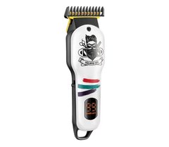 Машинка для стрижки волос и бороды аккумуляторная с дисплеем Vgr V971 White