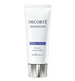 Солнцезащитная эмульсия-база под макияж Decorte Sun Shelter Multi Protection Extreme Comfort SPF50+/PA++++ для увлажнения и защиты кожи, 60 мл