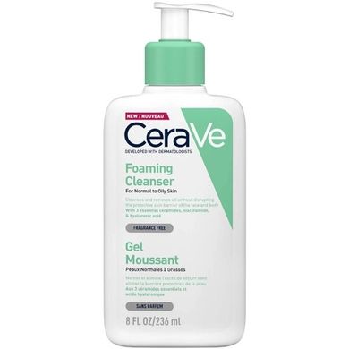 Гель для вмивання CeraVe Foaming Cleanser For Normal to Oily Skin 236ml