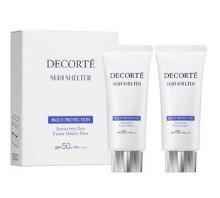 Солнцезащитная эмульсия-база под макияж Decorte Sun Shelter Multi Protection Extreme Comfort SPF50+/PA++++ для увлажнения и защиты кожи, 120 мл