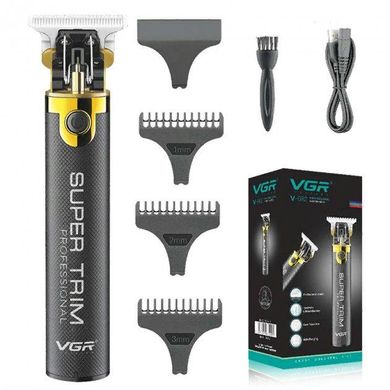 Профессиональная беспроводная машинка для стрижки волос VGR V-082 триммер для бороды
