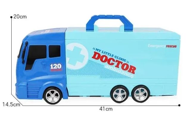Машина скорой помощи игровой набор Доктор 21 предмет