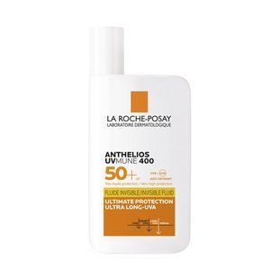 Солнцезащитный невидимый флюид для лица La Roche-Posay Anthelios UVmune 400 Fluide Invisible SPF50+, 50 мл