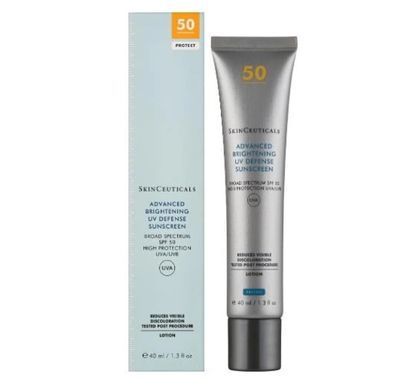 Сонцезахисний крем для обличчя SPF 50 SkinCeuticals Advanced Brightening UV Defense для сяйва та захисту, 40 мл