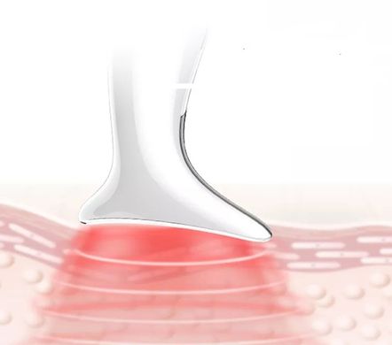 Микротоковый массажер для лифтинга и подтяжки кожи шеи и лица со световой терапией EMS Neck