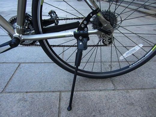 Підніжка для велосипеда задня чорна алюмінієва WKDZ