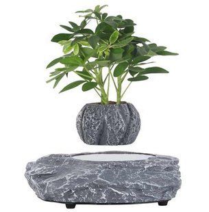 Летающий горшок для растений HCNT Magnetic Levitating Pot Grey