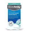 Силиконовый пластырь от шрамов и рубцов ScarAway Silicone Scar Sheets 3,8см х 7,6см 10 шт