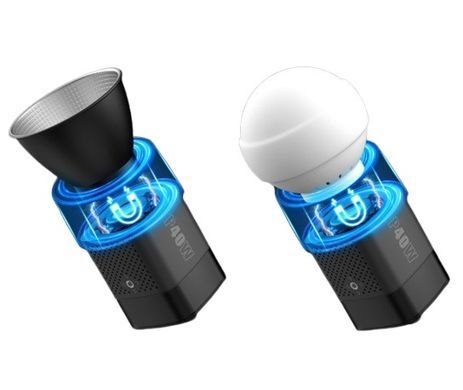Монохроматичний ліхтар освітлювач для вуличної зйомки LUXCEO P40W COB