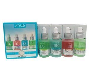 Набір сироваток для обличчя з ніацинамідом та азелаїновою кислотою Anua Serum Discovery Set для сяйва та заспокоєння шкіри, 4 x 30 мл