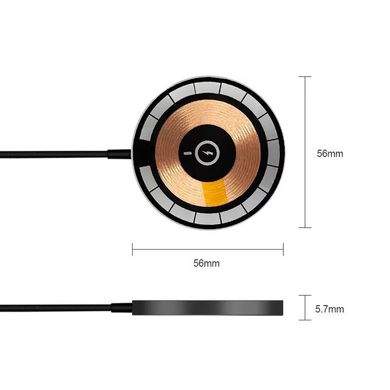 Бездротовий зарядний пристрій MagSafe Charger 15W BY з магнітним кріпленням Black