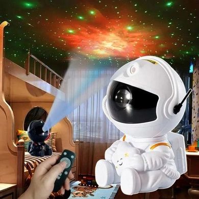 Ночник лазерный проектор Астронавт с пультом с эффектом звездного неба