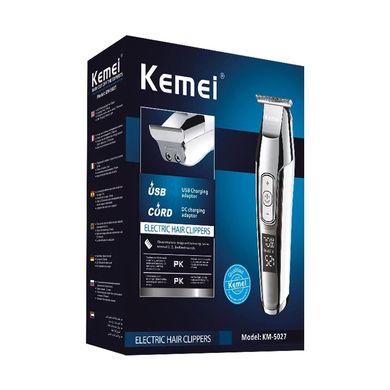 Професійний триммер для стрижки Kemei KM-5027 з дисплеєм