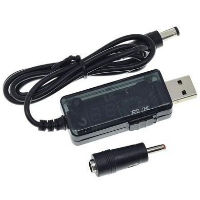 USB кабель для Wi-Fi роутера 5V to 9V 12V підвищуючий напругу з перемикачем та дисплеєм