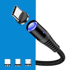 Магнитный USB кабель type C для зарядки с подсветкой