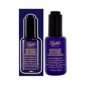 Увлажняющая ночная сыворотка-концентрат для лица против морщин Kiehl's Midnight Recovery Concentrate, 50 мл