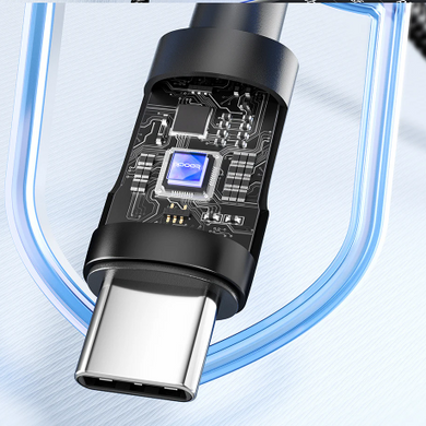 Кабель Toocki Cable USB to Type-C QC3.0 3A 1m Чорний