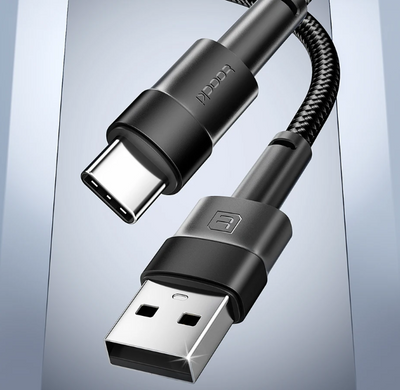 Кабель Toocki Cable USB to Type-C QC3.0 3A 1m Черный