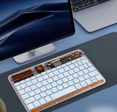 Клавиатура беспроводная с подсветкой для смартфонов и планшетов Android, iOS CyberPunk Wireless Keyboard