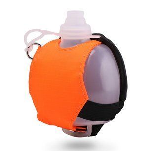 Спортивная бутылка для воды на запястье флуоресцентная 200мл BST Bottle Orange
