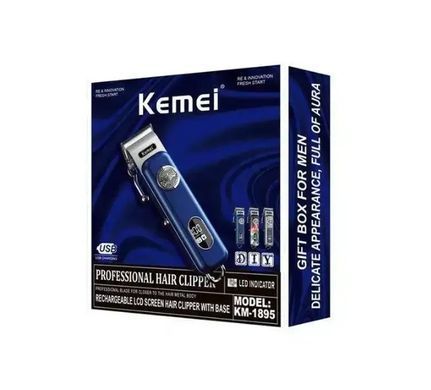 Мужской стайлер машинка для стрижки Kemei KM1895 Hair Clipper Barber