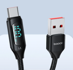 Кабель с дисплеем Toocki USB Type C Cable 100W