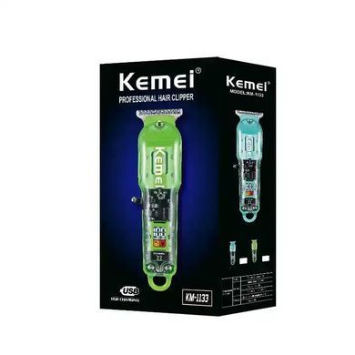 Професійний триммер для бороди у прозорому корпусі Kemei KM 1133