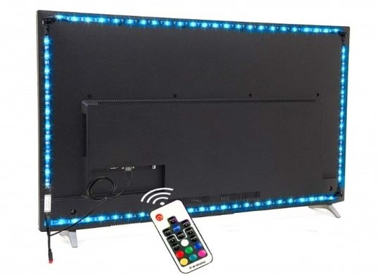 Светодиодная RGB лента LED подсветка для телевизора и монитора с пультом 2м USB light Strip