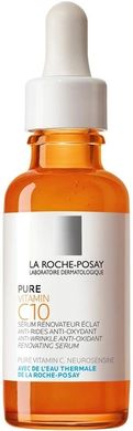 Сироватка-антиоксидант проти зморшок La Roche-Posay Pure Vitamin C10 для відновлення шкіри обличчя 30 мл
