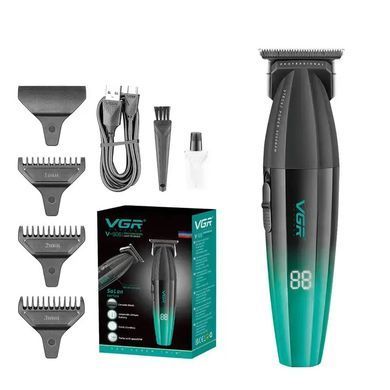 Профессиональный триммер для стрижки VGR Professional Black&Green V-906