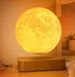 Настільна левітаційна лампа нічник Місяць Levitating Lamp Moon Light Wood Grain