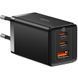 Мережевий зарядний пристрій Baseus GaN5 65W Pro Fast Charger 2C+U EU Black