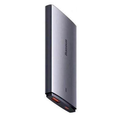 Сетевое зарядное устройство адаптер Baseus GaN5 65W Pro Ultra-Slim Fast Charger C+U Gray