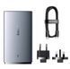 Сетевое зарядное устройство адаптер Baseus GaN5 65W Pro Ultra-Slim Fast Charger C+U Gray