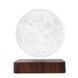 Настольная левитационная лампа ночник Луна Levitating Lamp Moon Dark Wood Grain