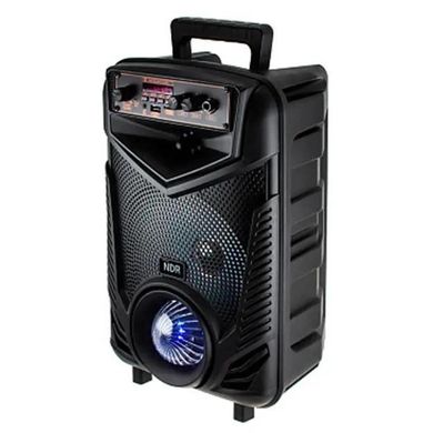 Bluetooth колонка валізу з мікрофоном та підсвічуванням NDR-P44 Big 8 дюймів