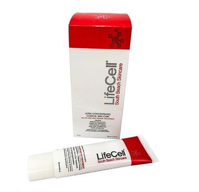 Крем для ухода за зрелой кожей с ретинолом и витамином С LifeCell South Beach Skincare All In One для гладкости и сияния, 75 мл