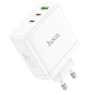 Сетевое зарядное устройство адаптер PD 65W GaN QC 3.0 PD3.0 three-port HOCO N30