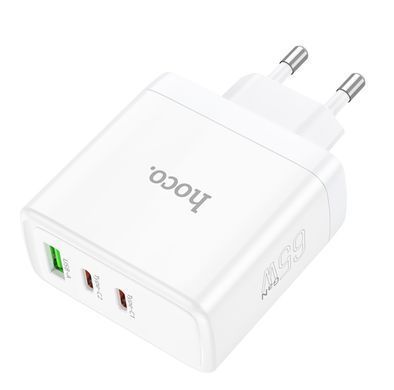 Сетевое зарядное устройство адаптер PD 65W GaN QC 3.0 PD3.0 three-port HOCO N30