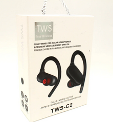 Беспроводные наушники вакуумные Bluetooth TWS-C2 спортивные черные