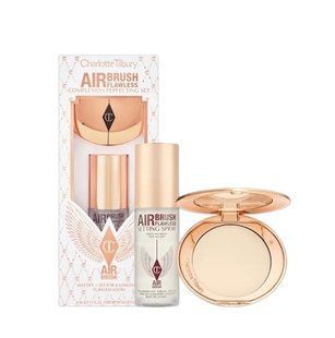 Набор Charlotte Tilbury Complexion Perfecting Set Пудра Airbrush Flawless Finish Fair 01 Фиксирующий спрей 34 мл