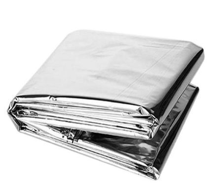 Теплоизоляционное одеяло спасательное двустороннее изотермическое Emergency Blanket 210х160 см